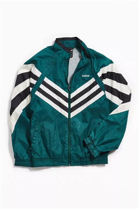 adidas windbreaker grün weiß vintage|Vintage Adidas Windbreaker for sale .